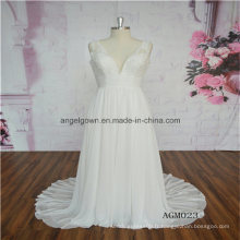 Robe de mariée en mousseline de soie